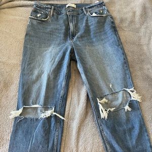 Abercrombie size 16 curve love ankle straight jean